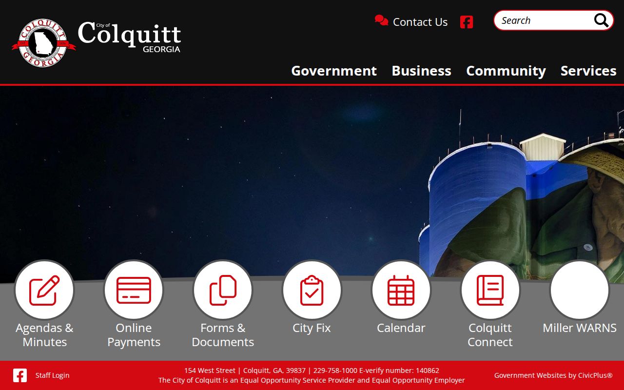 Official City of Colquitt City Hall information